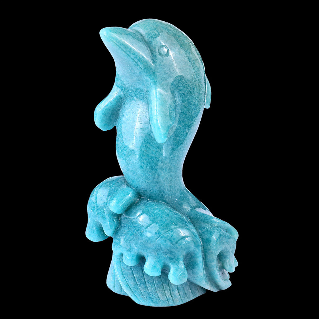 6.5" Amazonite Leaping Dolphin  #CTC0084