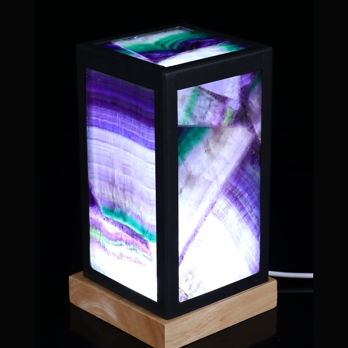 6.3" Green Fluorite Crystal Lamp Carving  #CTC0075