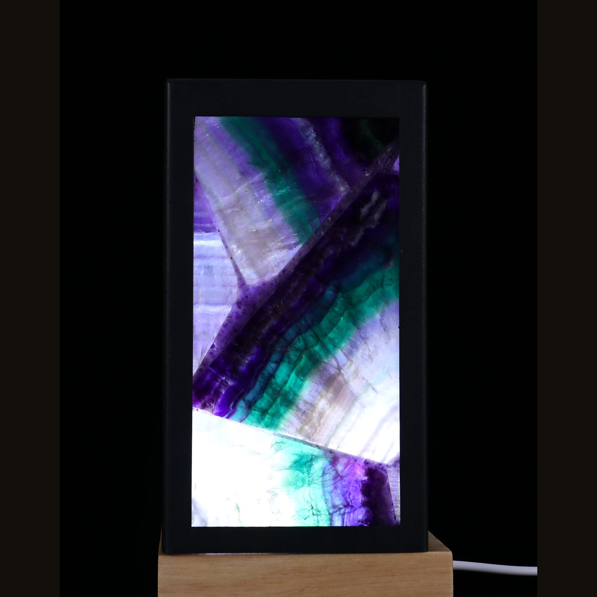 6.3" Green Fluorite Crystal Lamp Carving  #CTC0075